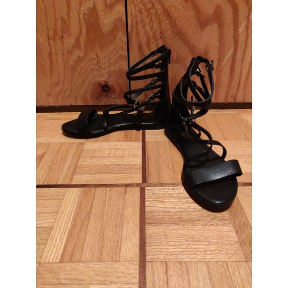 Short Leather Buckle Gladiator sandals - Picture 5 of 6
